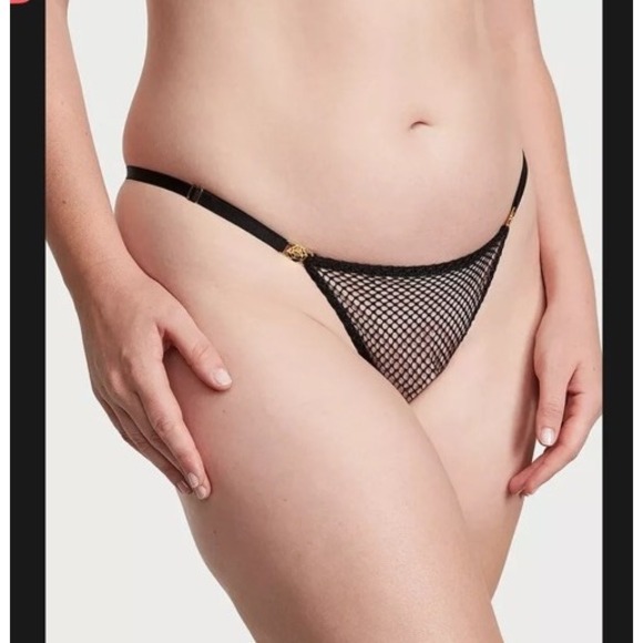 🎀New 💖Victoria's Secret Free Ship🖤V-String Thong Size S - Picture 1 of 3